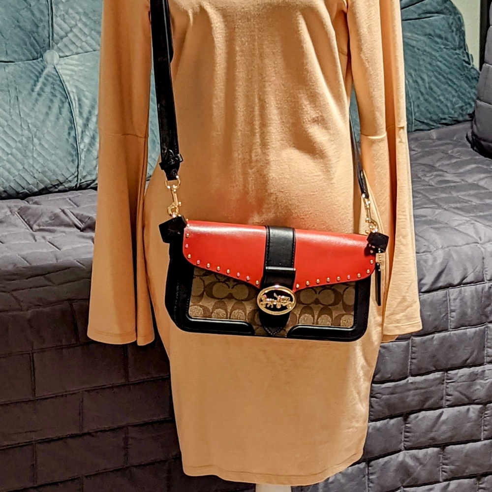 Mustard beige body con dress with beautiful sleeves